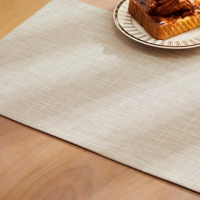 Rustic Cotton Linen Table Runner, 13x108 Inches Taupe | Farmhouse Style Linen - Image 6