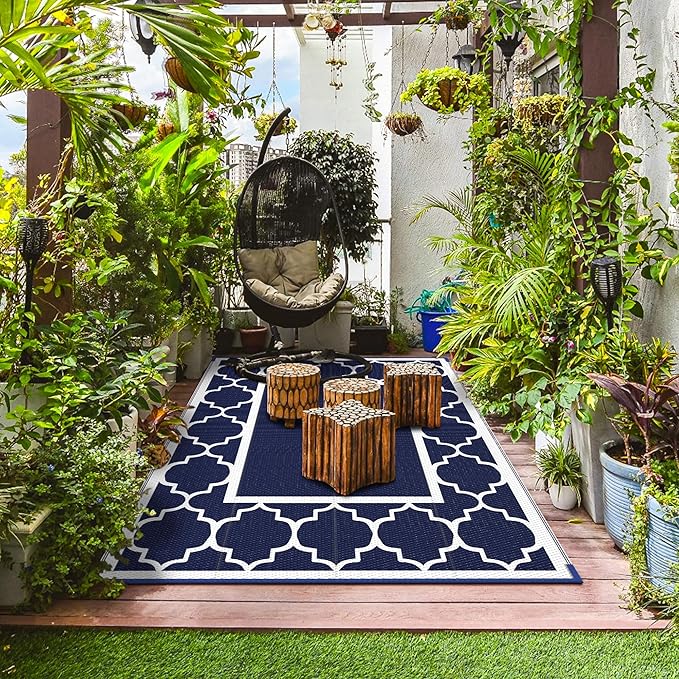 GENIMO 6' x 9' Outdoor Rug Waterproof - Image 5