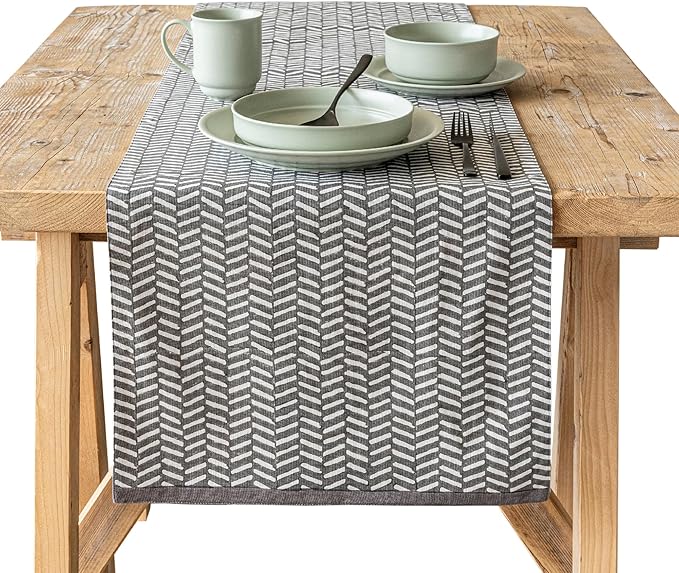 Over&Back 18x90 Hand-Blocked Printed Cotton Table Runner by overback
