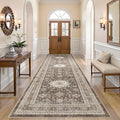 Vintage Hallway Runner Rug 3x10: Large Soft Washable Entryway by COTILED