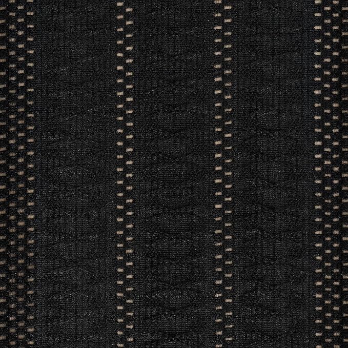Macrame Style Boho Table Runner, 12x48 Inch Black | Woven Boho Table Runner - Image 6