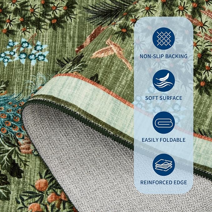 GarveeHome Jungle Rug 2x6 Kitchen Runner Rug Non Slip Washable Runners - Image 7