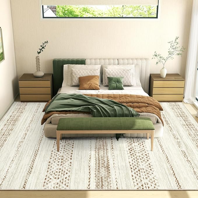 Miukiki 10x14 Area Rugs for Living Room Moroccan Washable Rugs Non Slip Indoor - Image 8