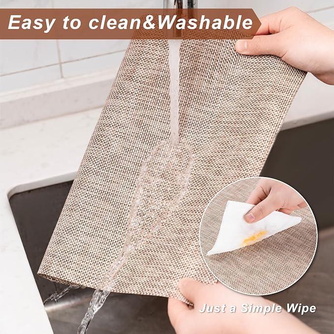 Placemats Set of 6 Washable Indoor | Outdoor Vinyl Place Mats - Image 6