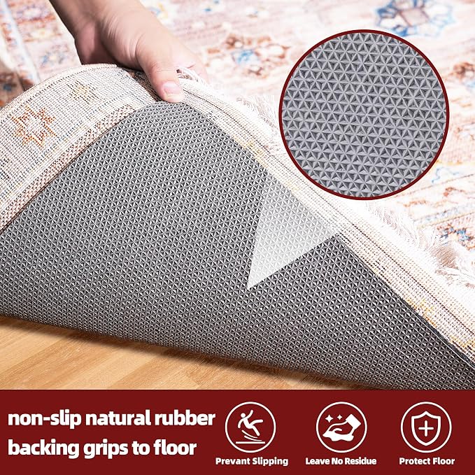 BAGAIL Felt and Natural Rubber Backing Rug Pads 1/4” Thick, 10 x 14 Ft Non Slip - Image 4