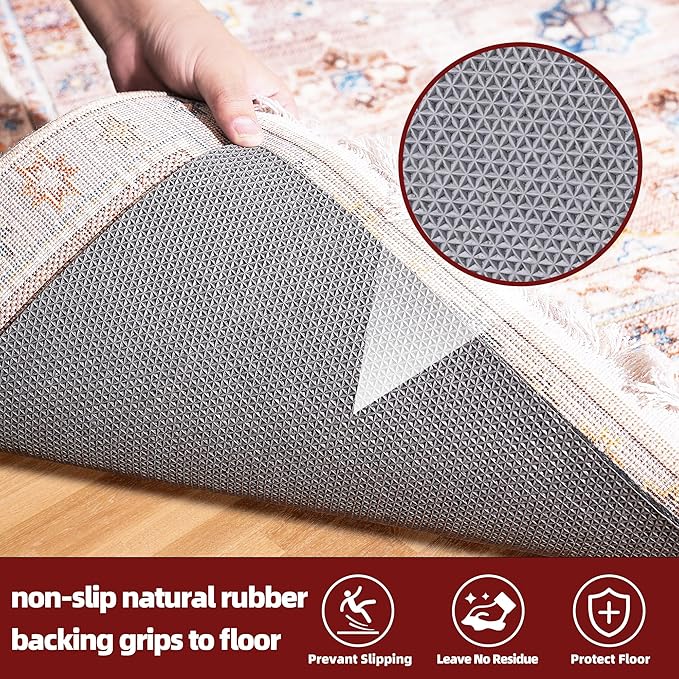 BAGAIL Felt and Natural Rubber Backing Rug Pads 3/8” Thick, 5 x 8 Ft Non Slip - Image 4