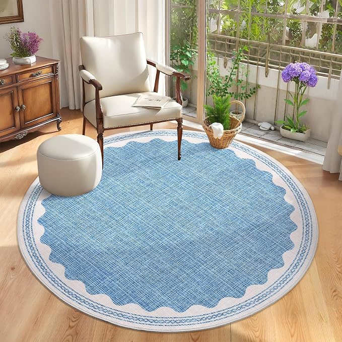 GarveeHome Scalloped Rug by GarveeHome