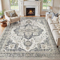 Washable 8x10 Area Rug for Living Room by JessibouAreaRug