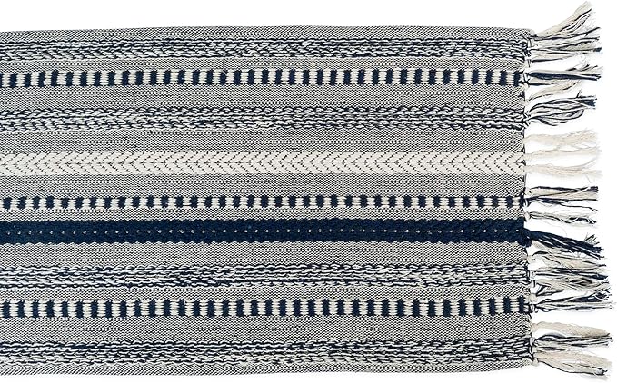 DII Farmhouse Braided Stripe Table Runner Collection - Image 2