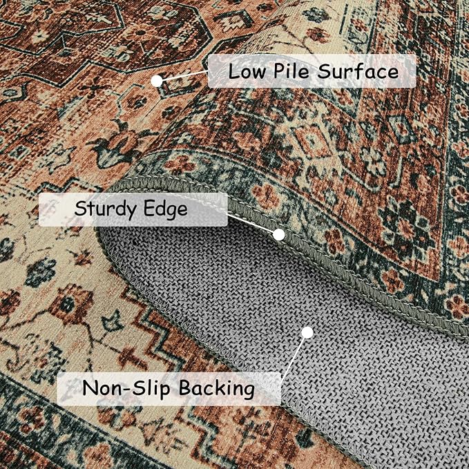 Moynesa Ultra-Thin Washable Runner Rug - Image 2