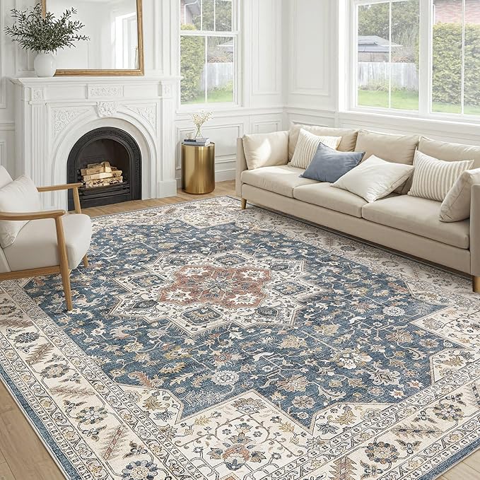 Vintage Living Room Area Rug 9x12 by COTILED