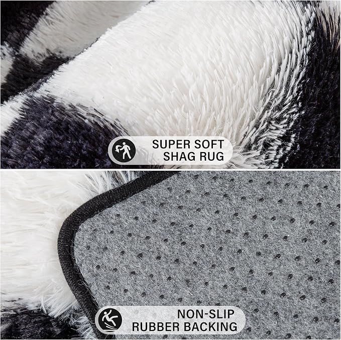 PureCozy Checkered Round Rugs 6ft - Image 5