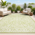 JONATHAN Y Boho Medallion Indoor Outdoor Area Rug 3X5 Green/Cream, Malta by JONATHANY