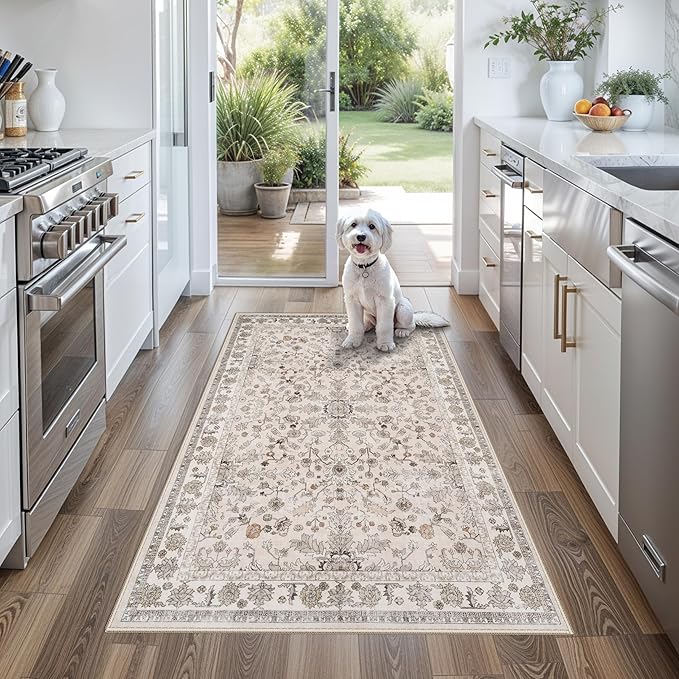 3x6 Kitchen Runner Rug Non Slip Washable by BYYVOORugsforYourHome