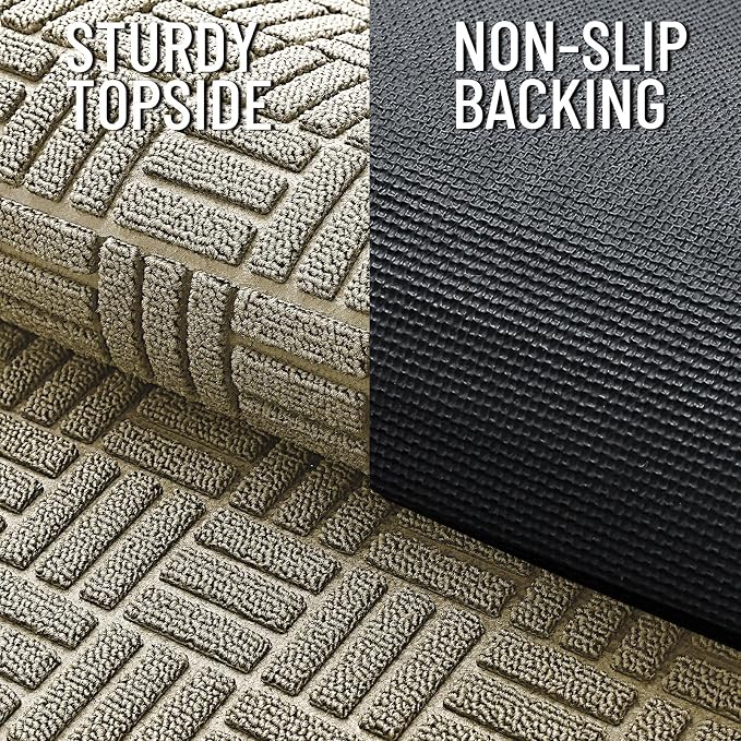 OLANLY Front Door Mat Outside Entrance 29.5x17, Heavy Duty Sturdy Natural - Image 5