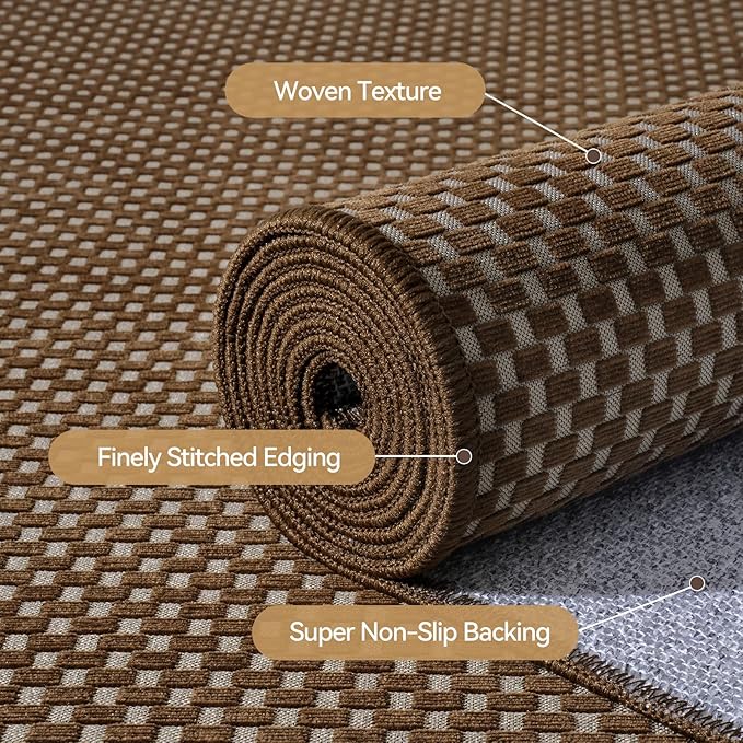 YDKGL 3x5 ft Area Rug Entryway Runner Rug Non Slip Washable, Boho Woven Kitchen - Image 5