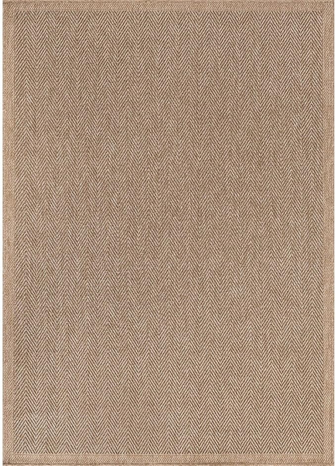 CAMILSON Easy Jute Rug 9x12, Indoor Outdoor Natural Color Fiber Area Rugs - Image 2