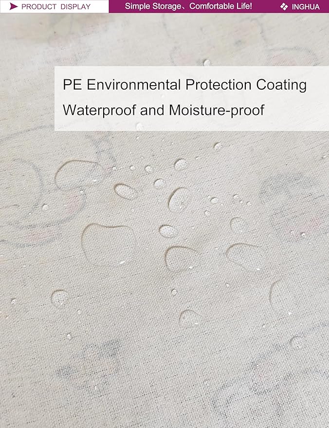 Rectangular Storage Basket Fabric Organizer Bin for Toys,Books,Clothes,Gifts,Pets-Perfect for Home,Office,Nursery,Dorm,Shelf(Rec-rabbit)