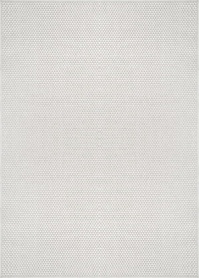 CAMILSON Easy Jute Rug 6x9, Indoor Outdoor Off-White Farmhouse Area Rugs - Image 3