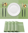Placemats Set of 4 Washable Indoor | Outdoor Vinyl Place Mats by CADONO