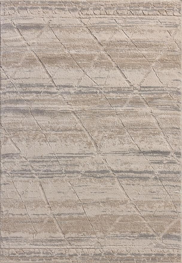 Loloi Amber Lewis Monty Collection MOT-02 Ivory/Natural 6'-7" x 9'-3", .50" - Image 3