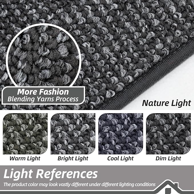 BEQHAUSE Dirt Trapper Door Mat 32" x 72", Non-Slip Washable Doormats Entrance - Image 5