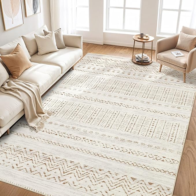cotiled 10x12 Area Rugs Living Room Rug: Washable Boho Rugs - Image 7