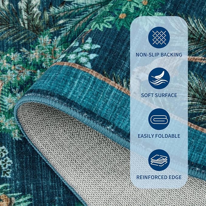 GarveeHome Jungle Rug 10x13 Washable Area Rugs - Image 6