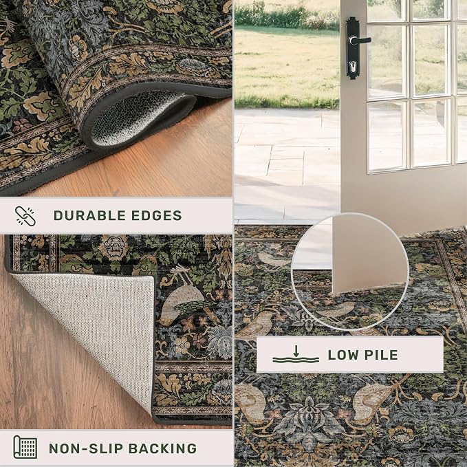 Washable Living Room Rug 6x8 - Image 5