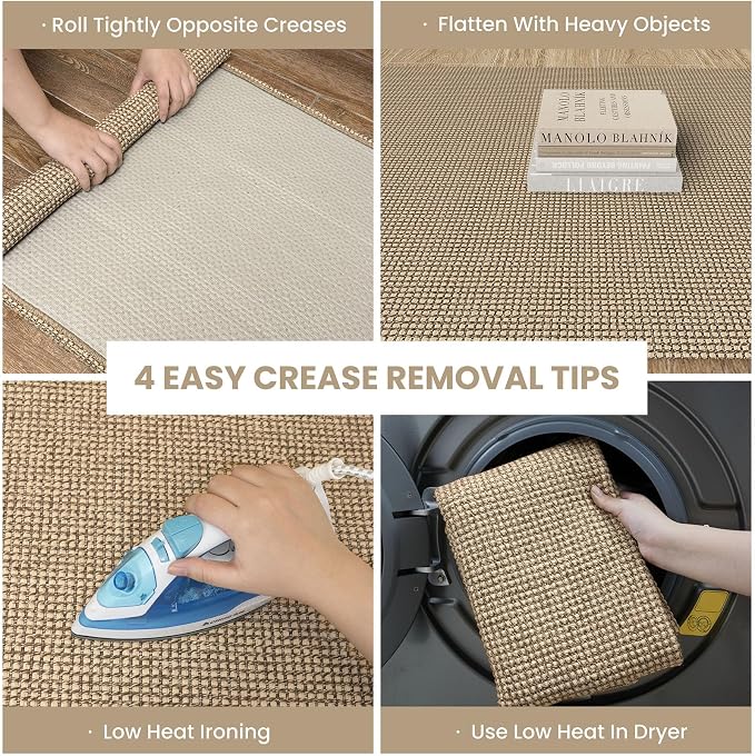 IOHOUZE Washable Exrea Long Hallway Runner Rug 2.6x14 Rubber Backed Kitchen - Image 2