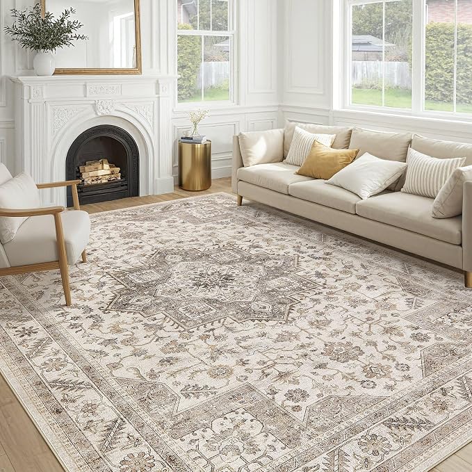 Vintage Living Room Area Rug 6x9 by COTILED