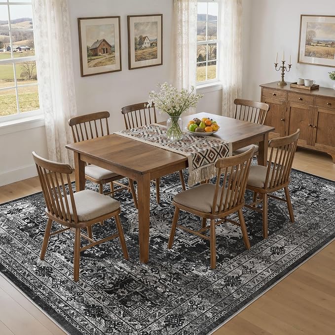 UERMEI 9x12 Area Rug Living Room Rugs - Image 4
