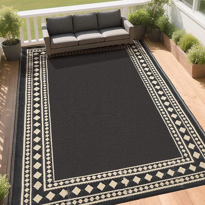 RURALITY Outdoor Rug 9x12 Waterproof - Image 3