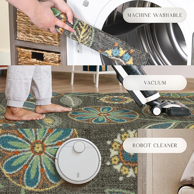 Maples Rugs Reggie Floral Kitchen Rug - Image 8