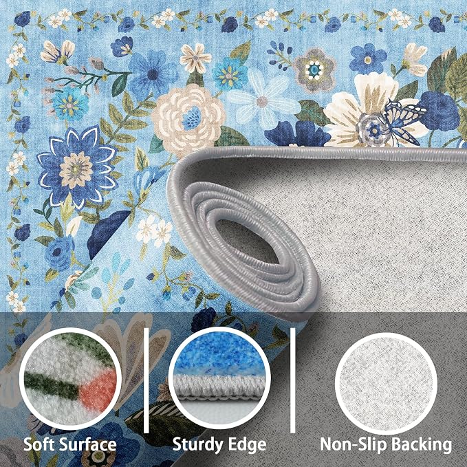 2x5 Entryway Runner Rugs, Non Slip Washable Rugs - Image 7