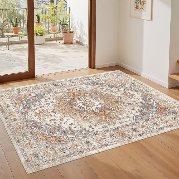 befbee 4x6 Rugs for Living Room Bedroom, Non-Slip Washable Rug, Stain Resistant - Image 7
