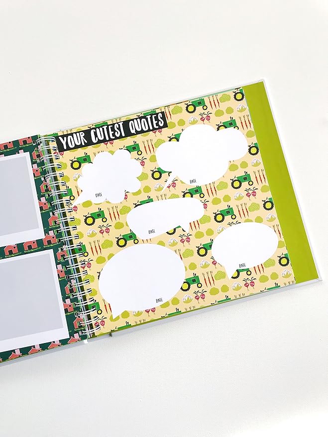 Lucy Darling Baby Journal - Stylish, Eco-Friendly 106 Pages for Recording Precious Milestones, Just Add Photos and Writing