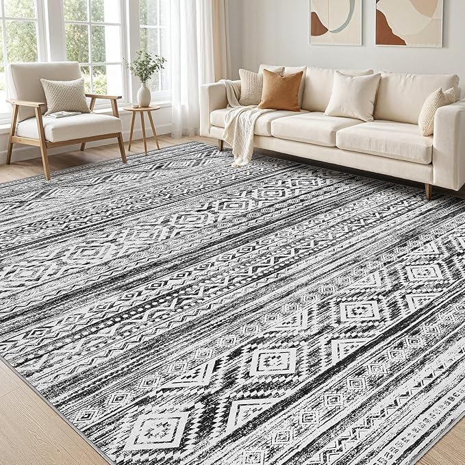 cotiled 7x10 Area Rugs Living Room Rug: Washable Boho Rugs by COTILED