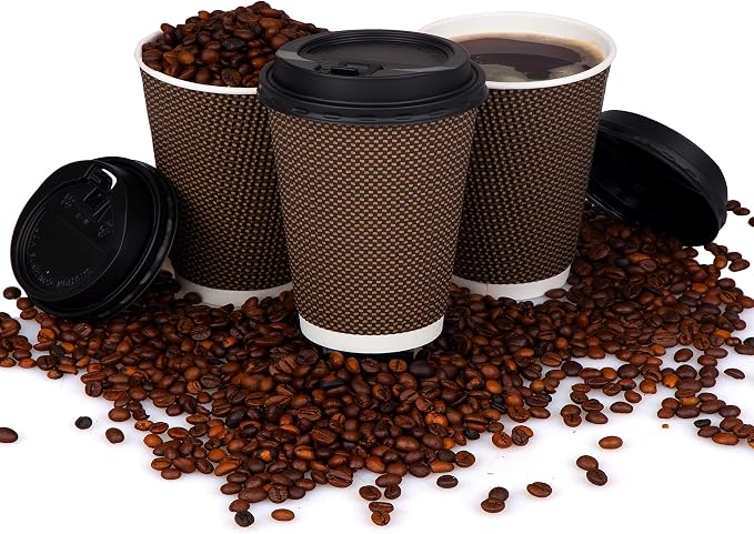 Promora Brown Disposable Coffee Cups - Image 6