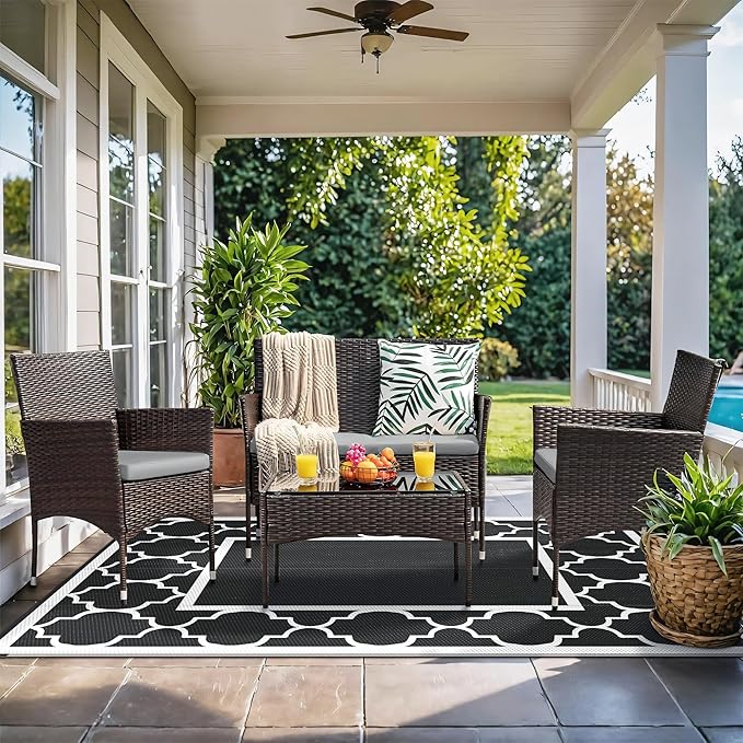 GENIMO 6' x 9' Outdoor Rug Waterproof - Image 2