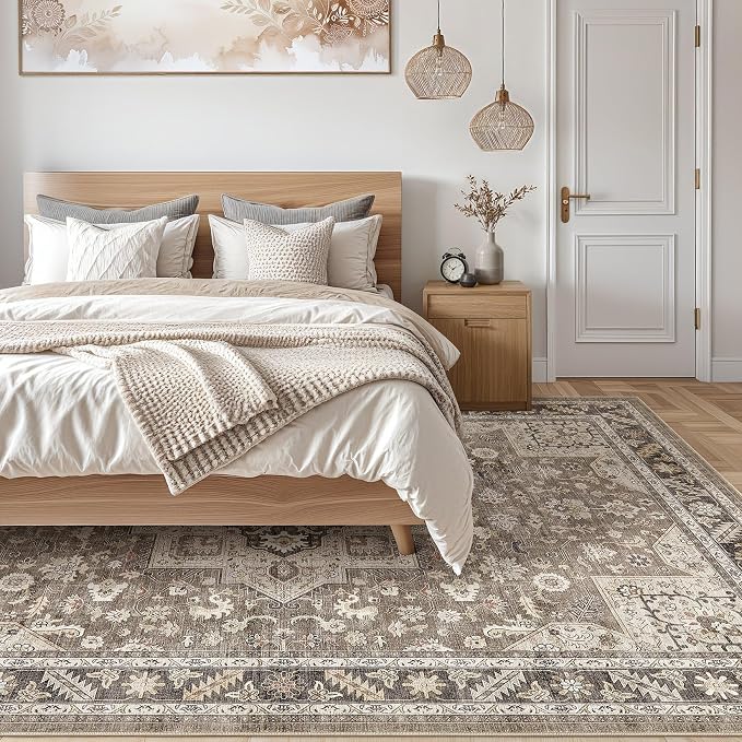 Vintage Living Room Area Rug 6x9 - Image 7