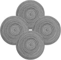 MIAOMIAO Round Placemats Set of 4 Woven Braided Place Mats | 14.5 Inch Cotton by Unknown