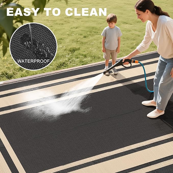 RURALITY Outdoor Rugs 8x10 Waterproof - Image 6