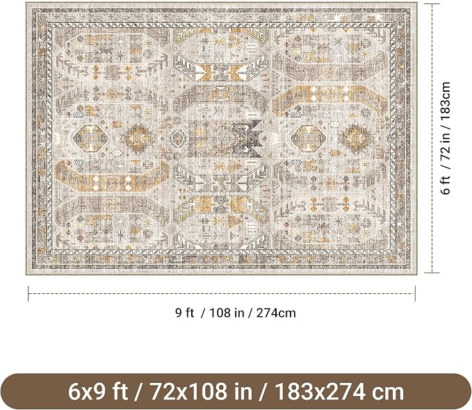 befbee 6x9 Area Rugs for Living Room - Image 2