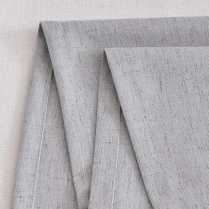 Wracra Linen Table Runner, Burlap Sliver Grey Table Runners 72 Inches Long | - Image 3