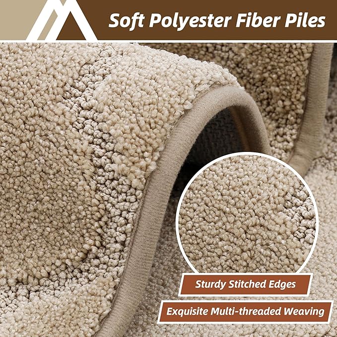 COSY HOMEER Kitchen Rugs 20"x48" Non-Slip Washable Kitchen Mats - Image 2
