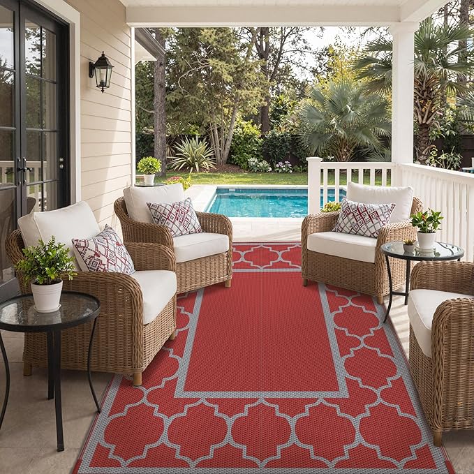 GENIMO 5' x 8' Outdoor Rug Waterproof - Image 8