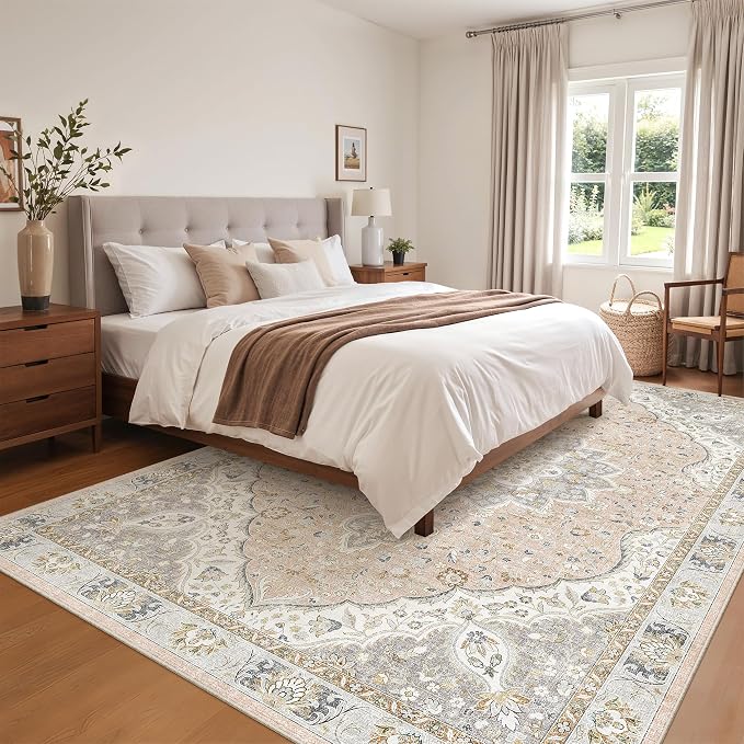befbee 5x7 Area Rugs for Living Room, Stain Resistant Washable Rug, Non-Slip - Image 7