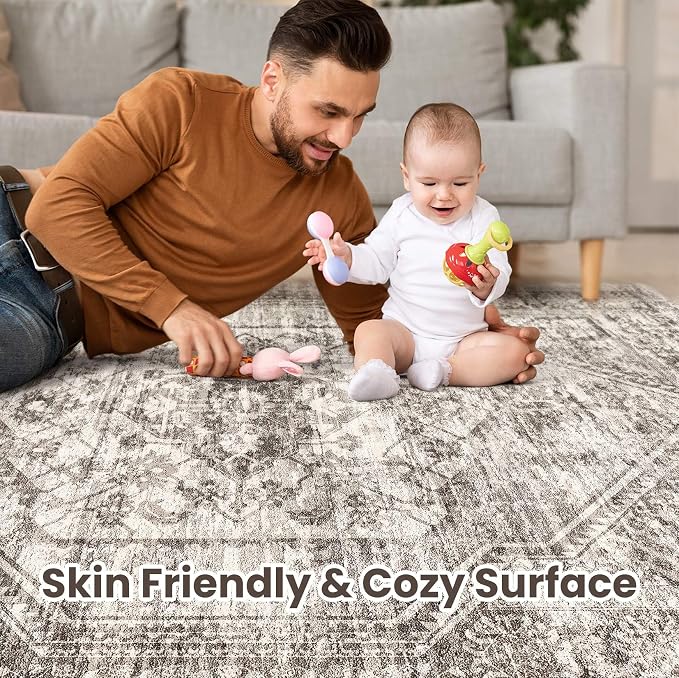 Vintage Living Room Area Rug 8x10 - Image 3