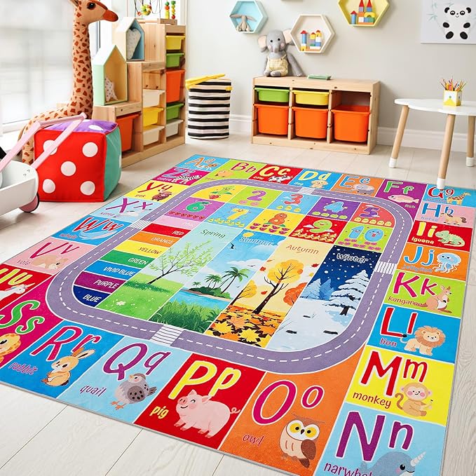 UKISS ABC Kids Rug, Toddler Educational Play Rug by Unknown